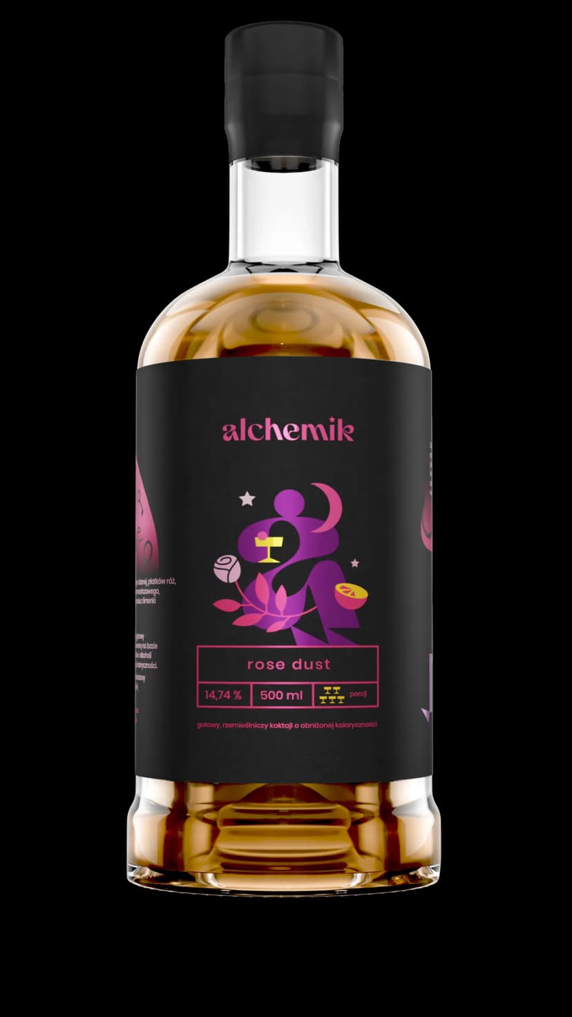 Butelka koktajlu Rose Dust RTD Alchemik